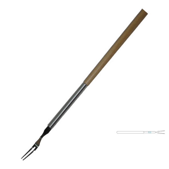 Anti-bubble punch for pasta and pizza Stainless steel wood